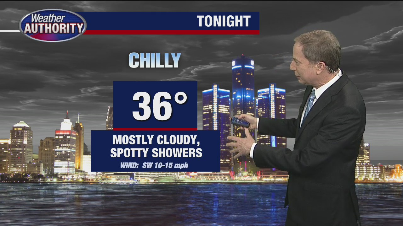 Cloudy and cool with some showers on Thursday