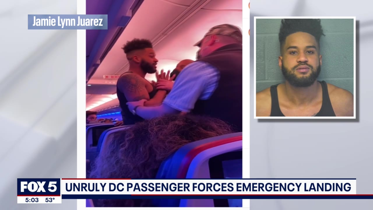 Unruly DC passenger forces emergency landing