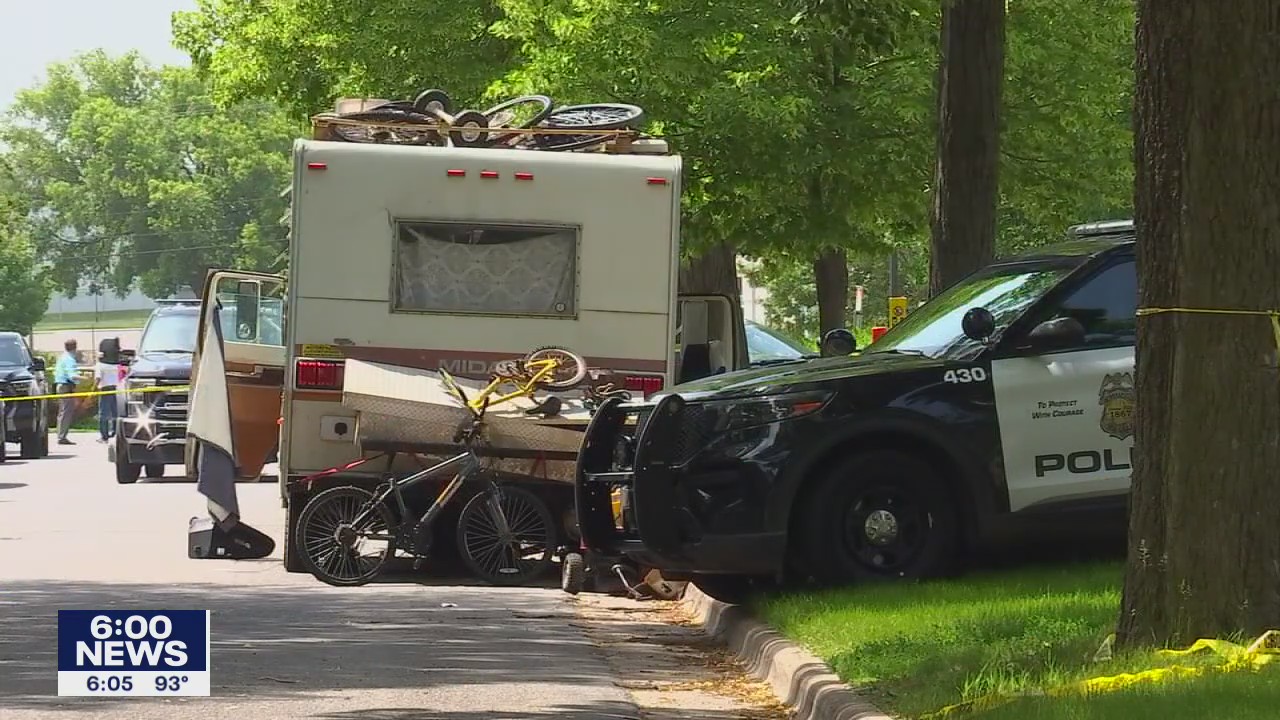 Woman killed after RV shot up in Minneapolis
