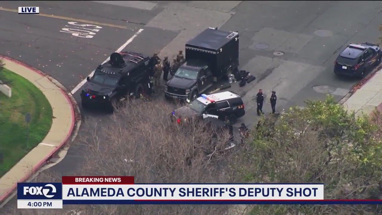 Alameda County sheriff's deputy shot while serving eviction, suspect at large