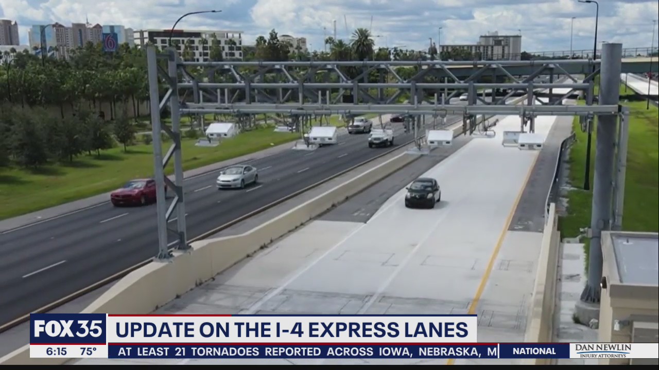 I-4 Express lanes to open early next year, FDOT says