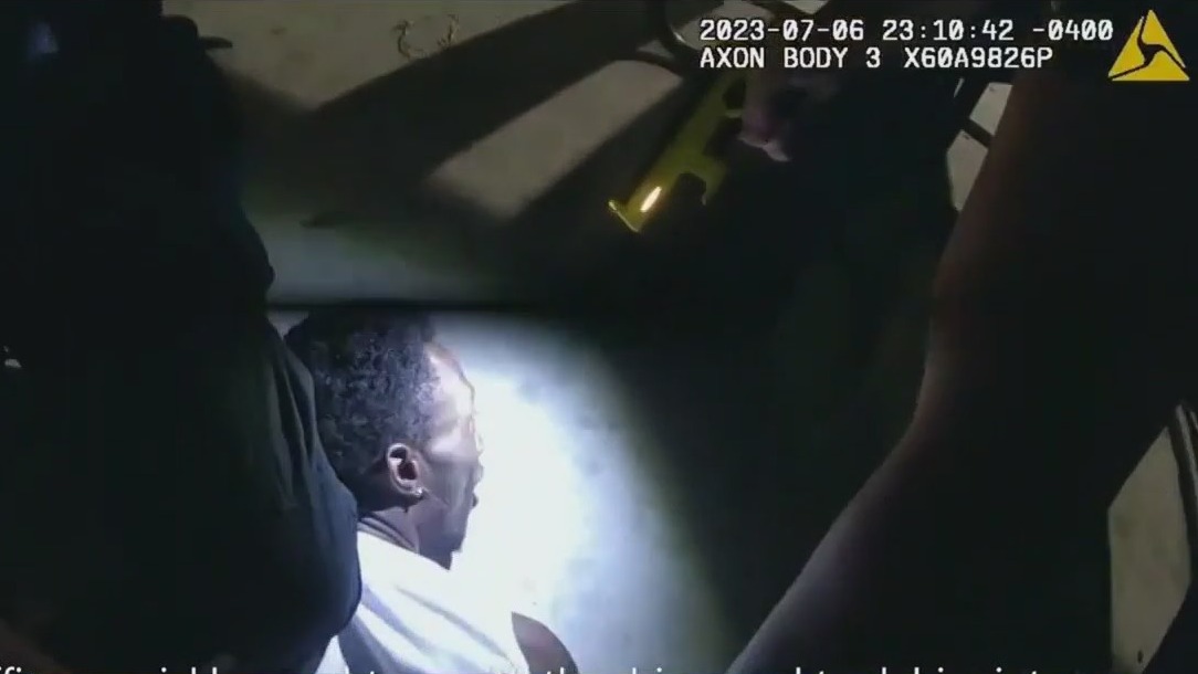 Video shows arrest of driver on the run for 2 days