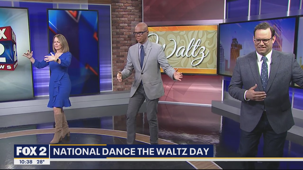 Deena, Lee and Ryan show off their moves on National Dance the Waltz Day