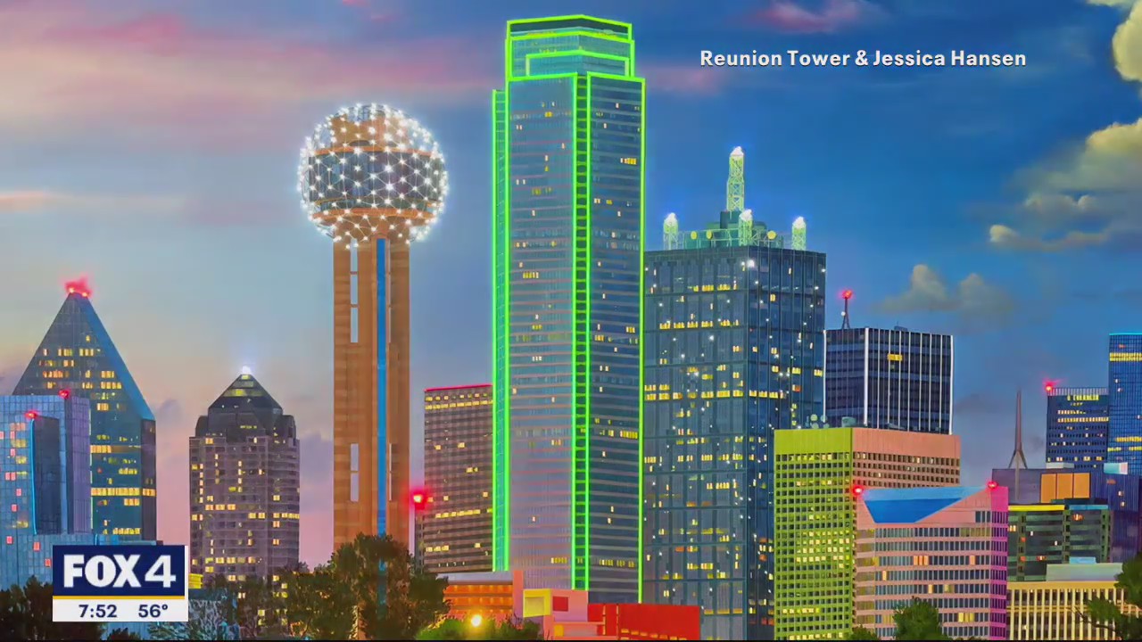 Reunion Tower Commissions Skyline Artwork