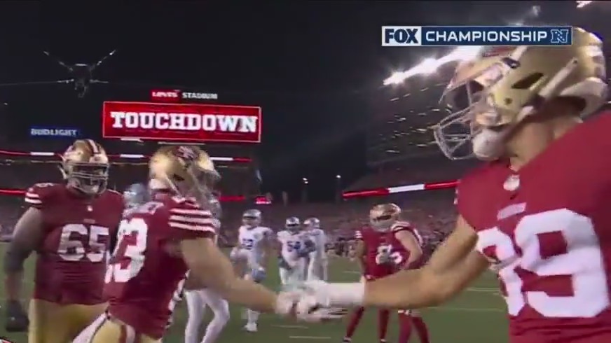49ers outlast Lions to punch Super Bowl ticket