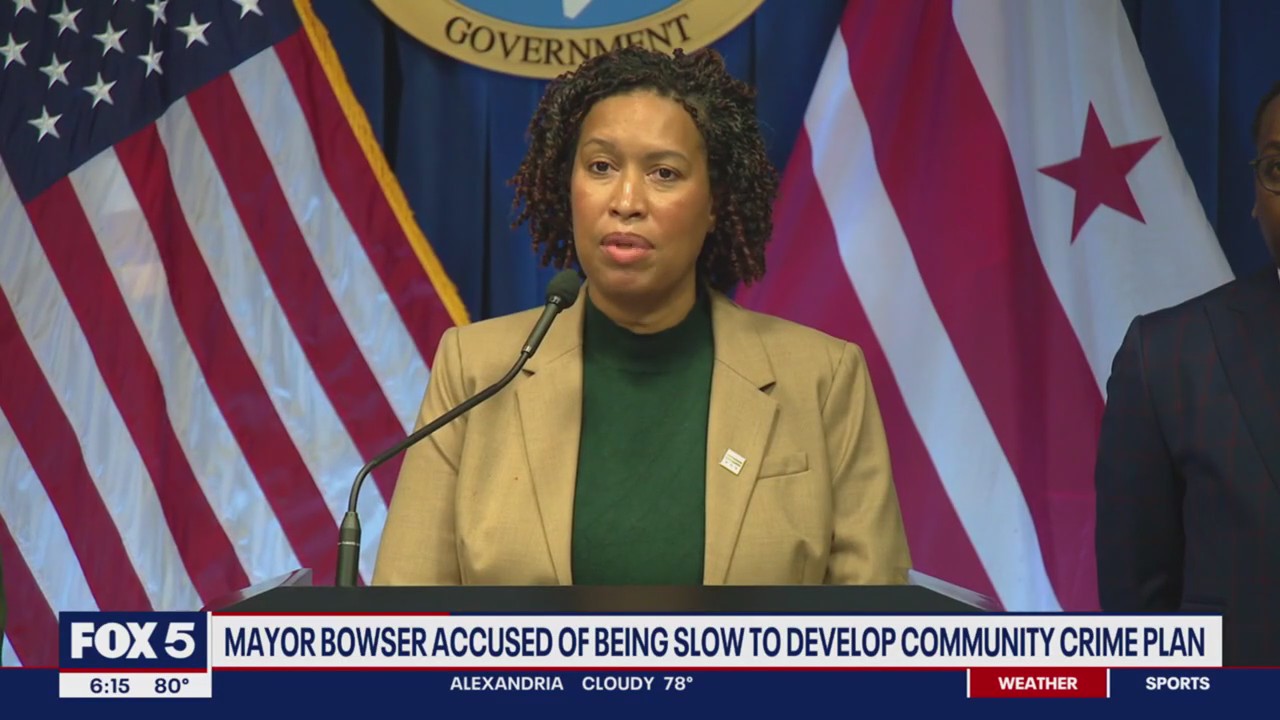 Mayor Bowser accused of being slow to develop community crime plan