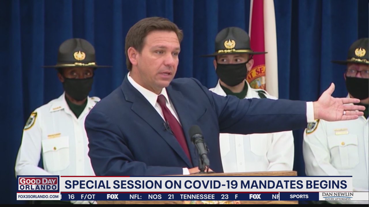 Florida's special session on COVID-19 mandates begin