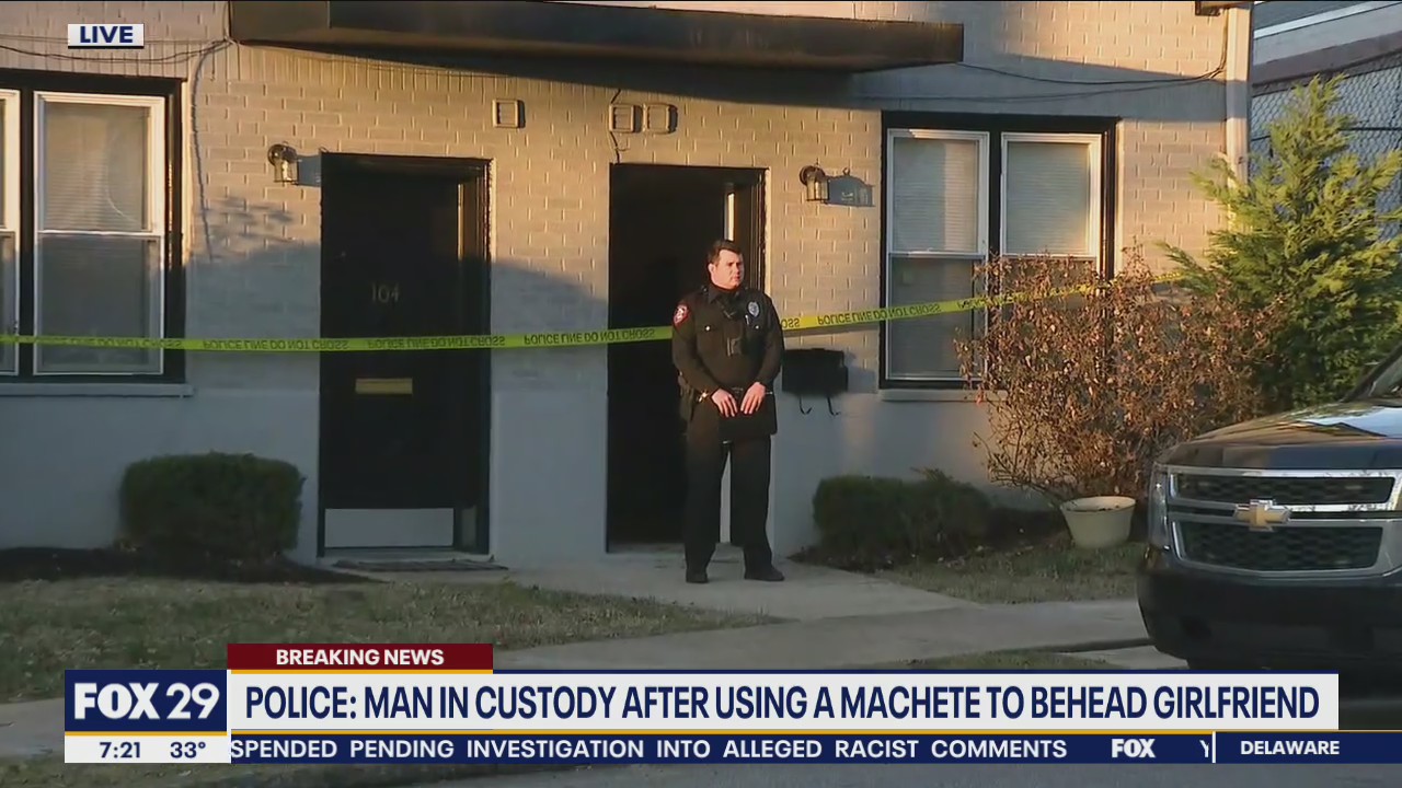Man in custody after using machete to behead woman in Clifton Heights, police say