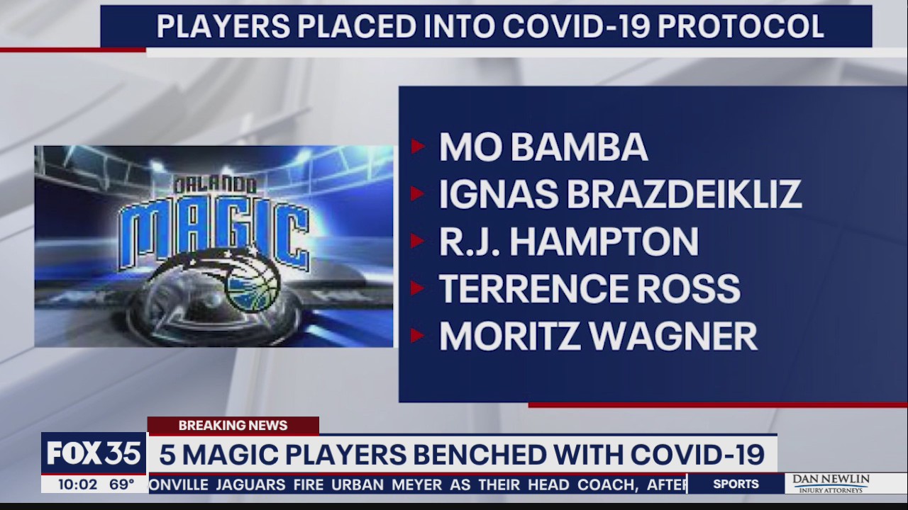 5 Orlando Magic players test positive for COVID-19