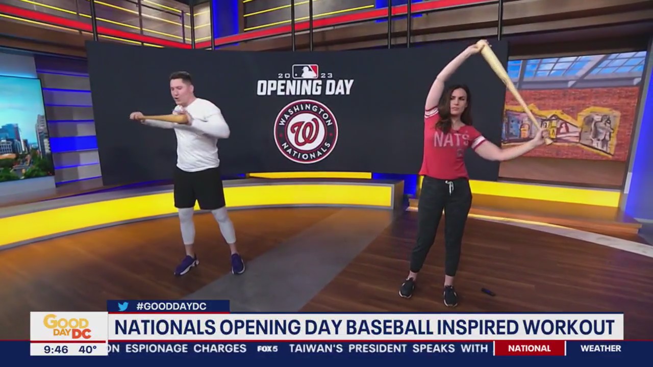 Nationals Opening Day baseball inspired workout