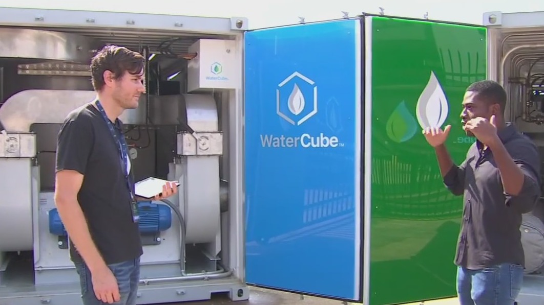 Water Cube turns air into drinkable water