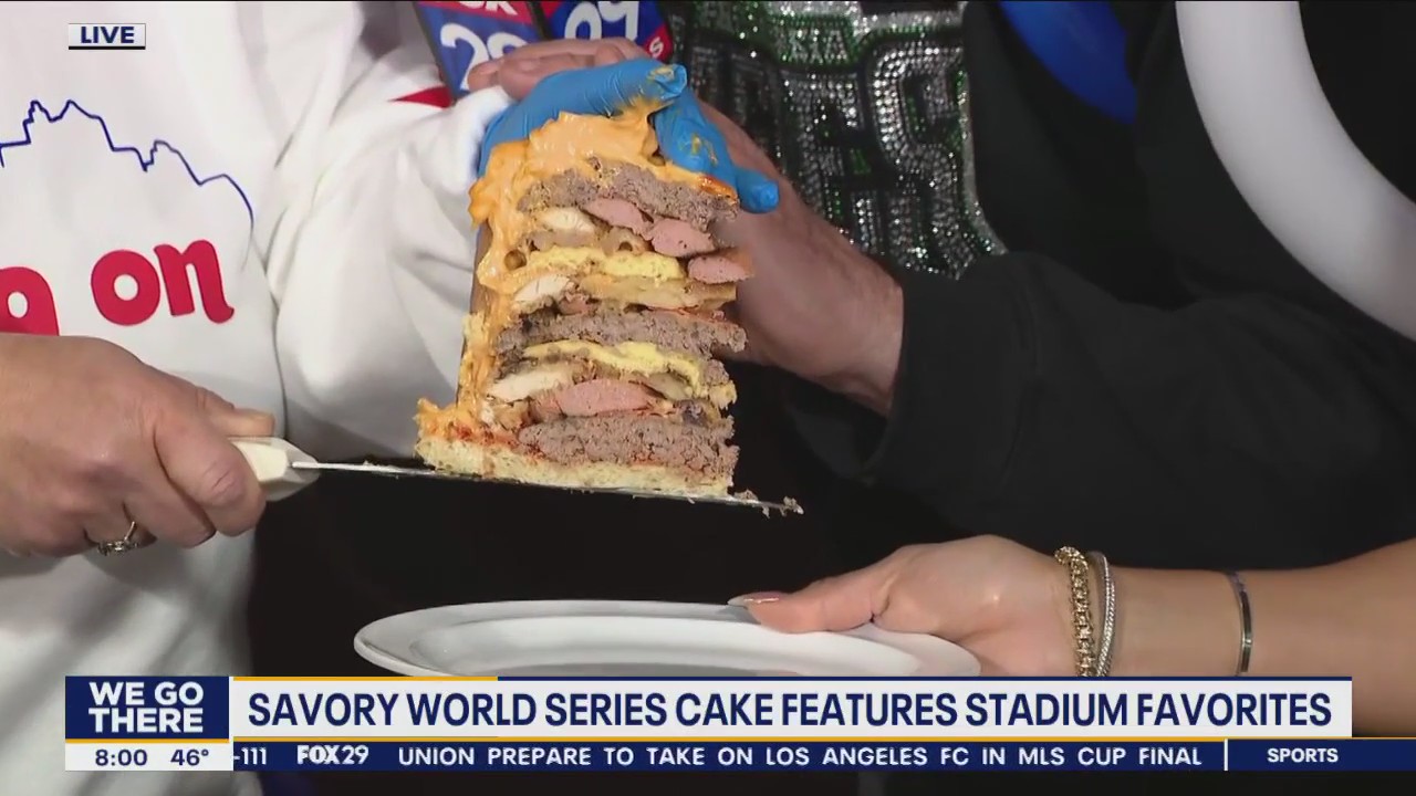 Savory World Series cake includes Philly stadium favorites