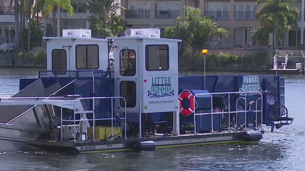 Tampa's Litter Skimmer boats patrolling for pollution