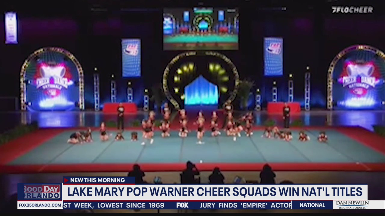 Lake Mary Pop Warner cheer squads win national titles