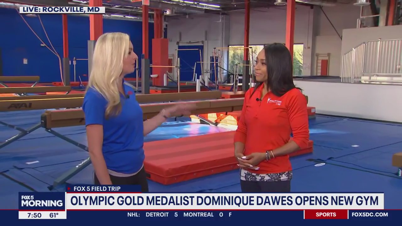 FOX 5 Field Trip: Olympic Gold Medalist Dominique Dawes opens new gym