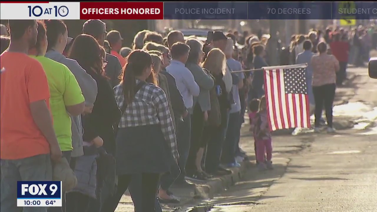 Barron County police shooting: Procession held to return killed officers