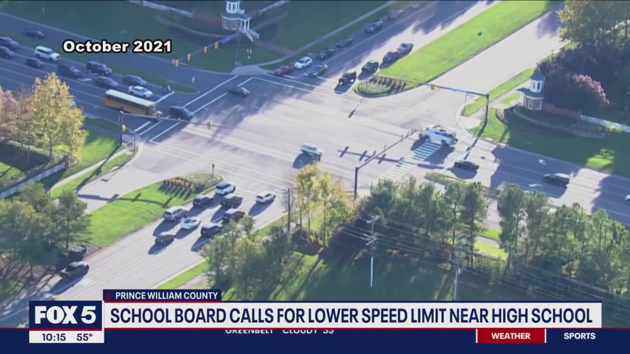 Prince William Co. School Board calls for lower speed limit near high school
