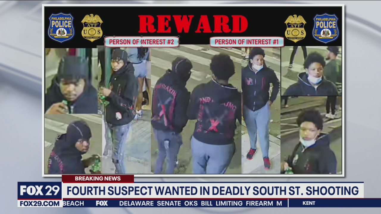 Fourth suspect wanted in deadly South Street shooting