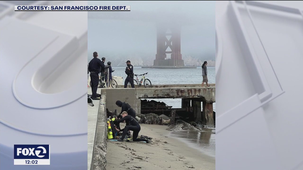 Divers rescue person who fell collecting cans from San Francisco pier