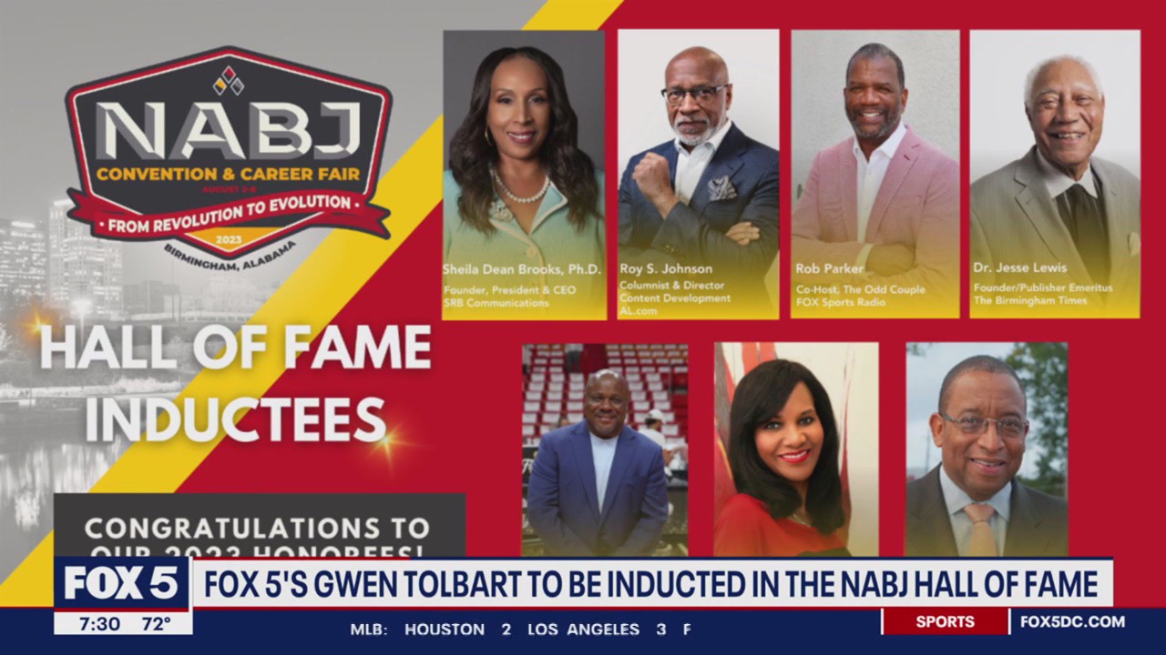 FOX 5's Gwen Tolbart inducted into NABJ Hall of Fame
