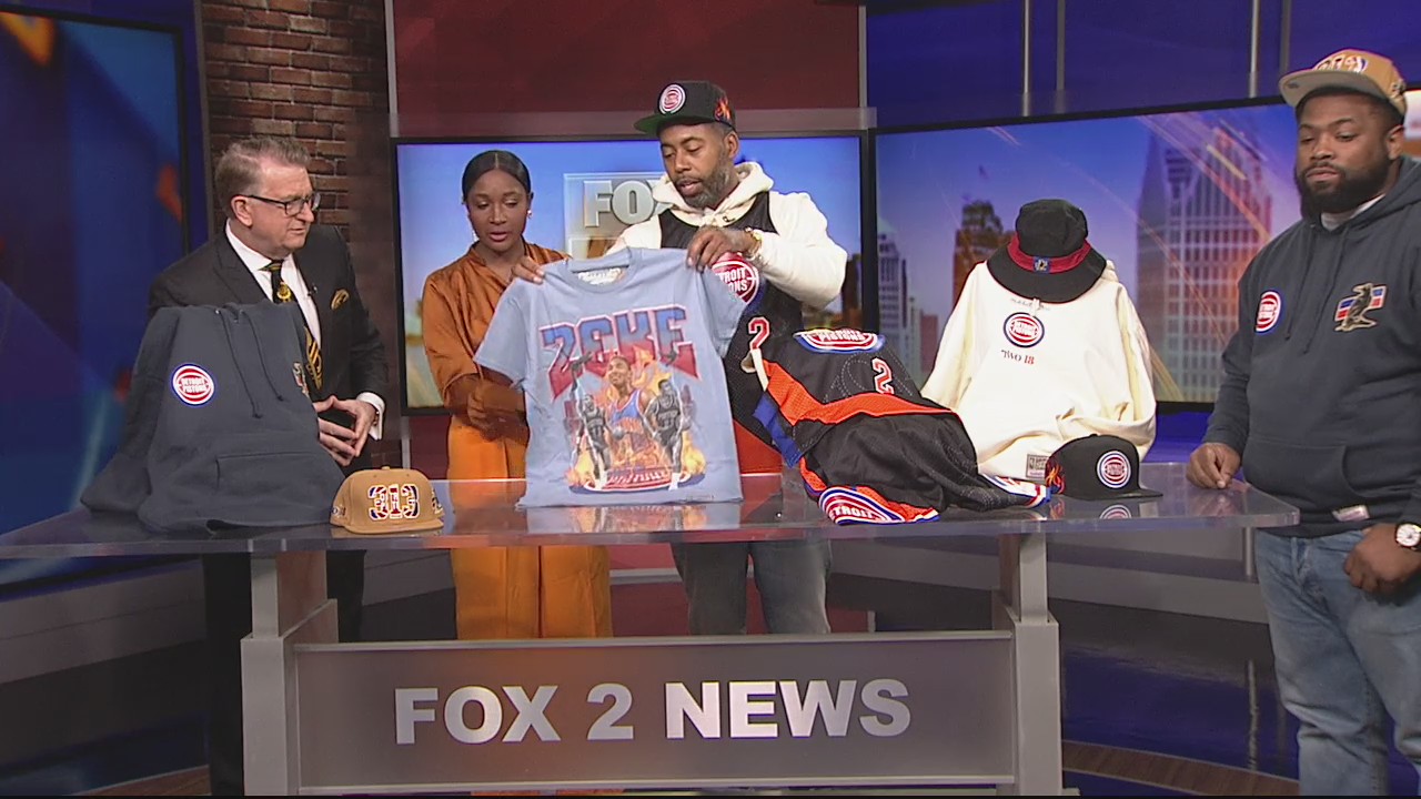 Local luxe streetwear brand collabs with Detroit Pistons for new line of apparel