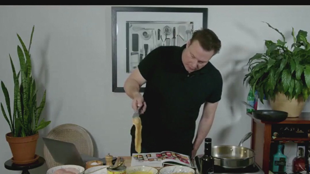Making delicious meals with chef Rocco Dispirito