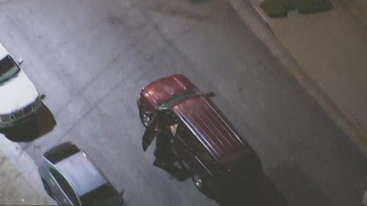 Stolen vehicle suspect bails after chase through Boyle Heights