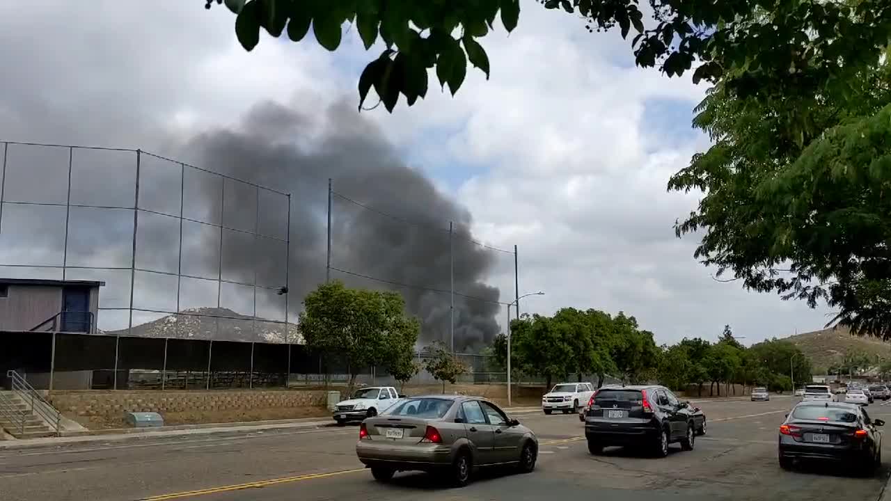 Small plane crashes into UPS truck in San Diego County, sets homes on fire