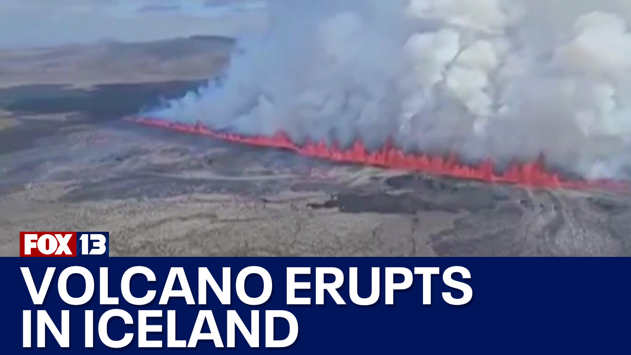 Massive volcanic eruption in Iceland