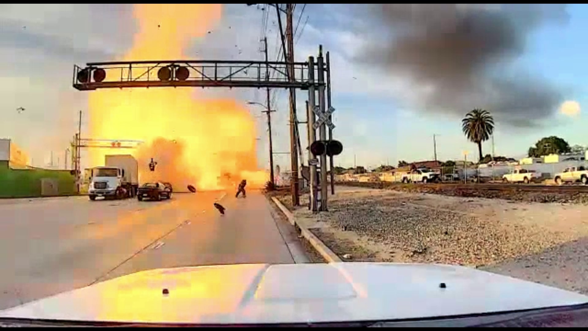 Massive truck explosion in Wilmington