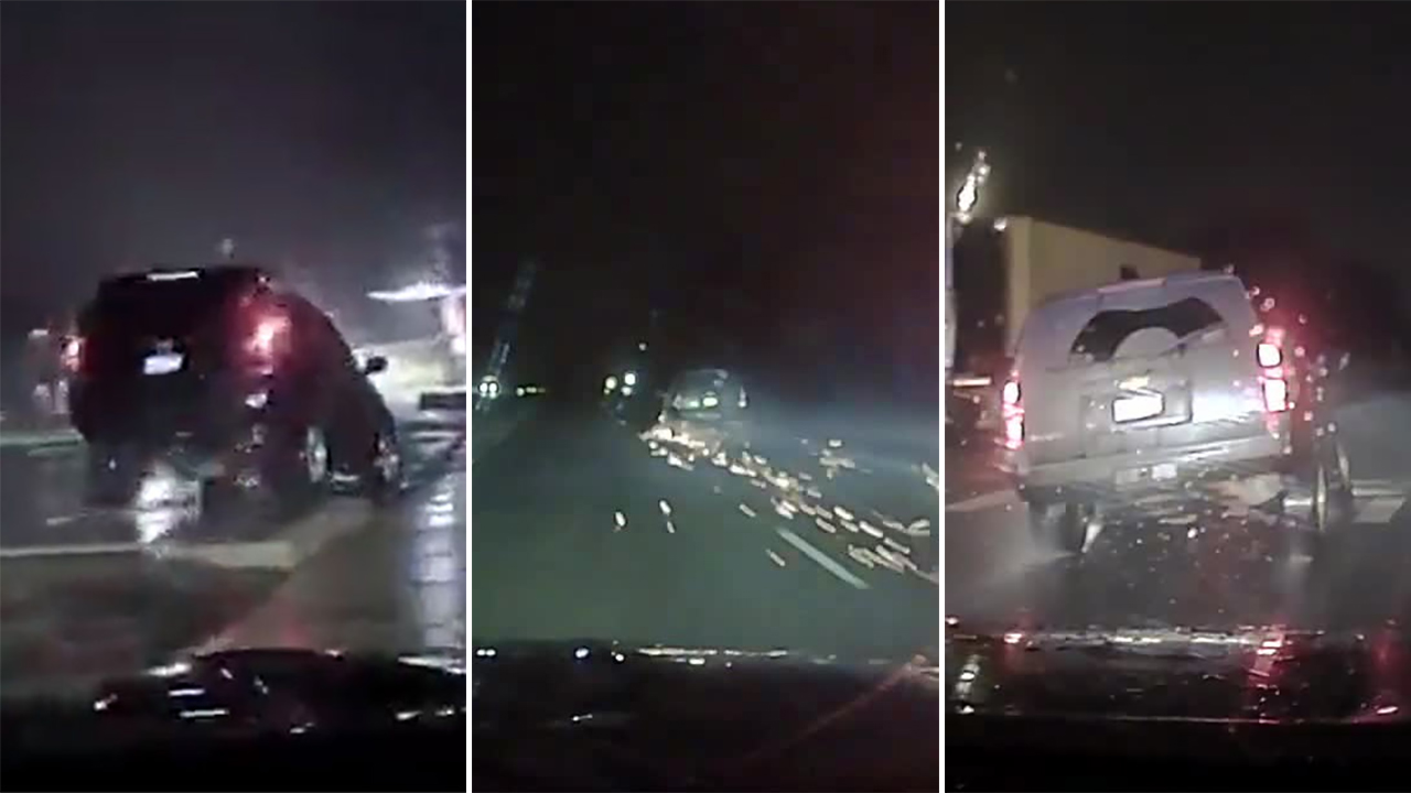 Dashcam from Kenosha police chase