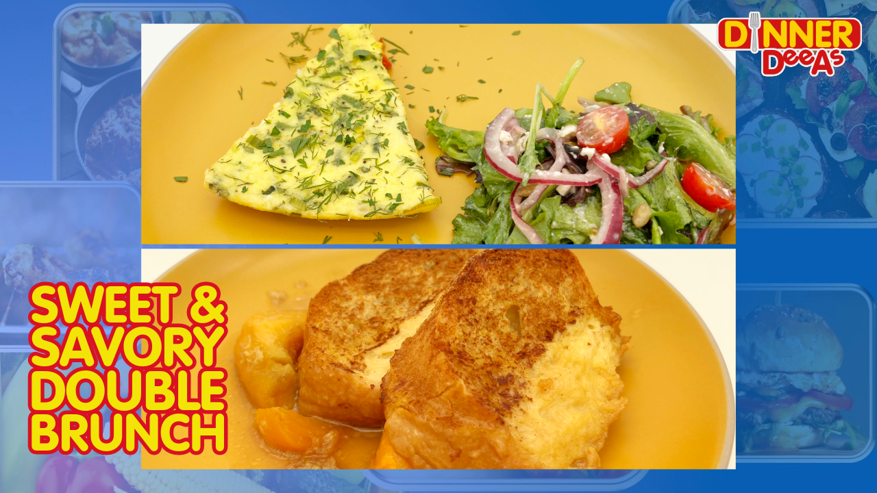 Dinner DeeAs: Peach French Toast, Smoked Salmon Frittata