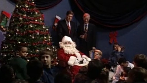 1993 Christmas celebration at KTBC studios