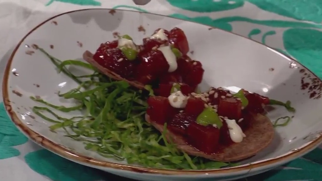 Tostaditas de Atún al Chintextle