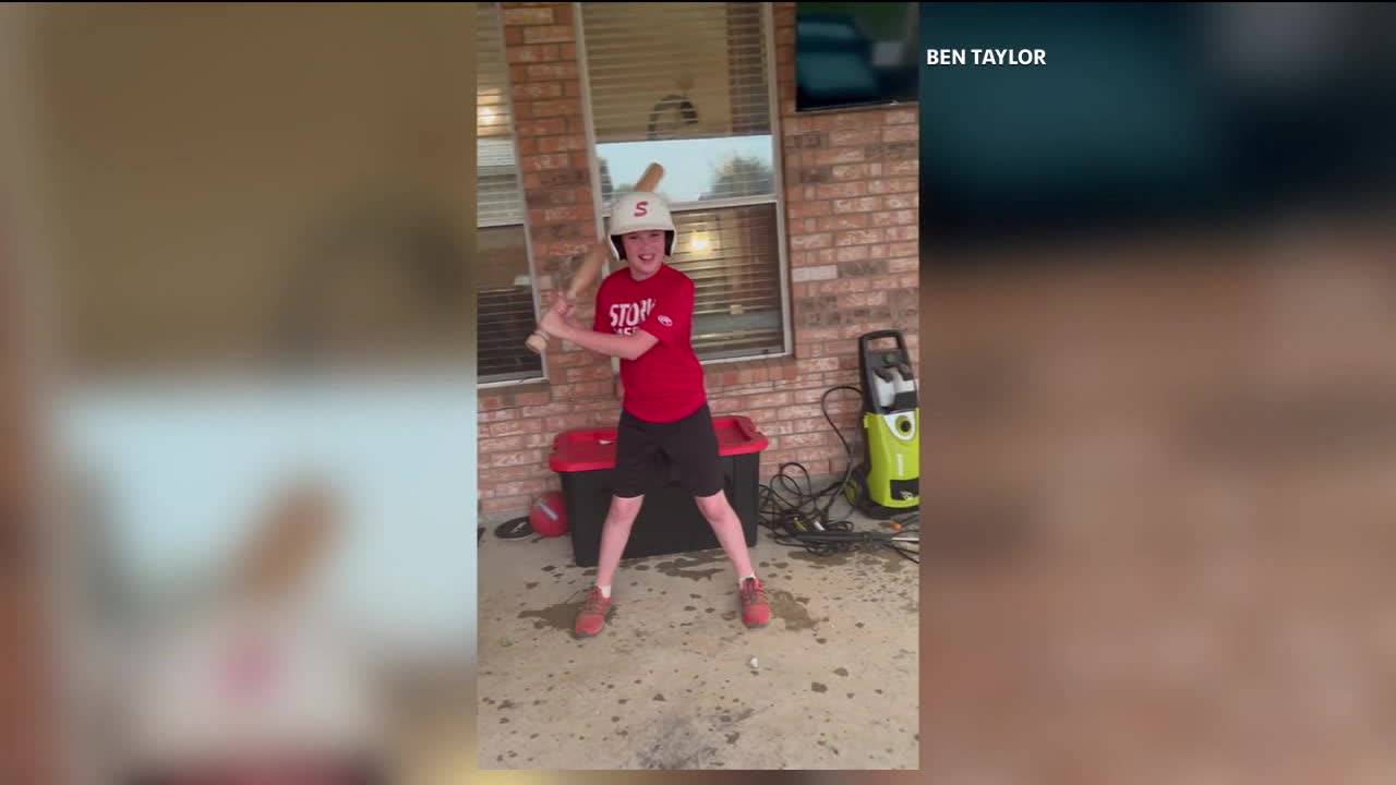 WATCH: North Texas hail used for batting practice